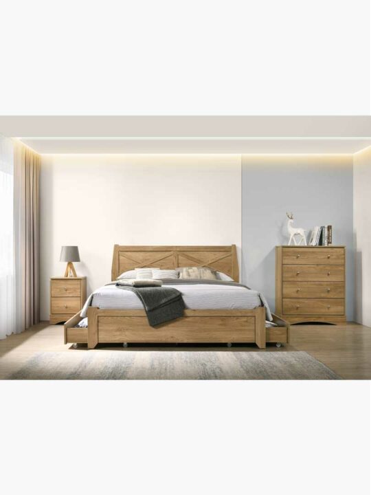 Mia Bed Frame with Storage Drawers