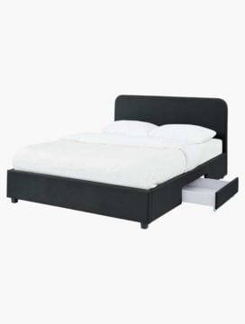Kuka Storage Bed with 2 Drawers - Charcoal