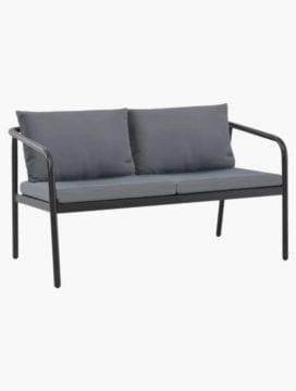 Aluminium Outdoor Garden Sofa in Grey