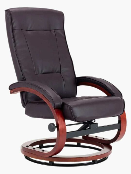 PU Leather Reclining Office Chair bown