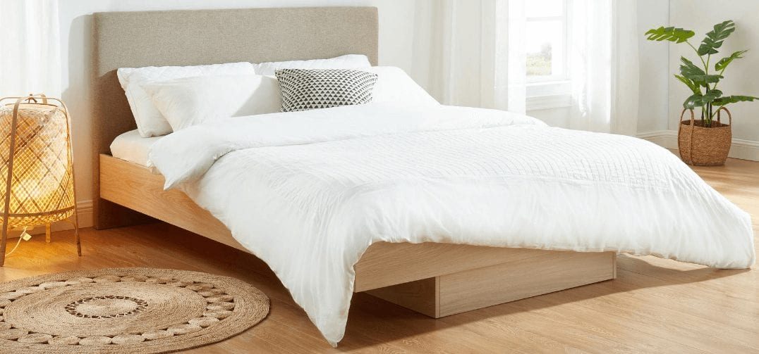 Nook Natural Oak Wooden Bed Frame, What Is A Floating Bed Base